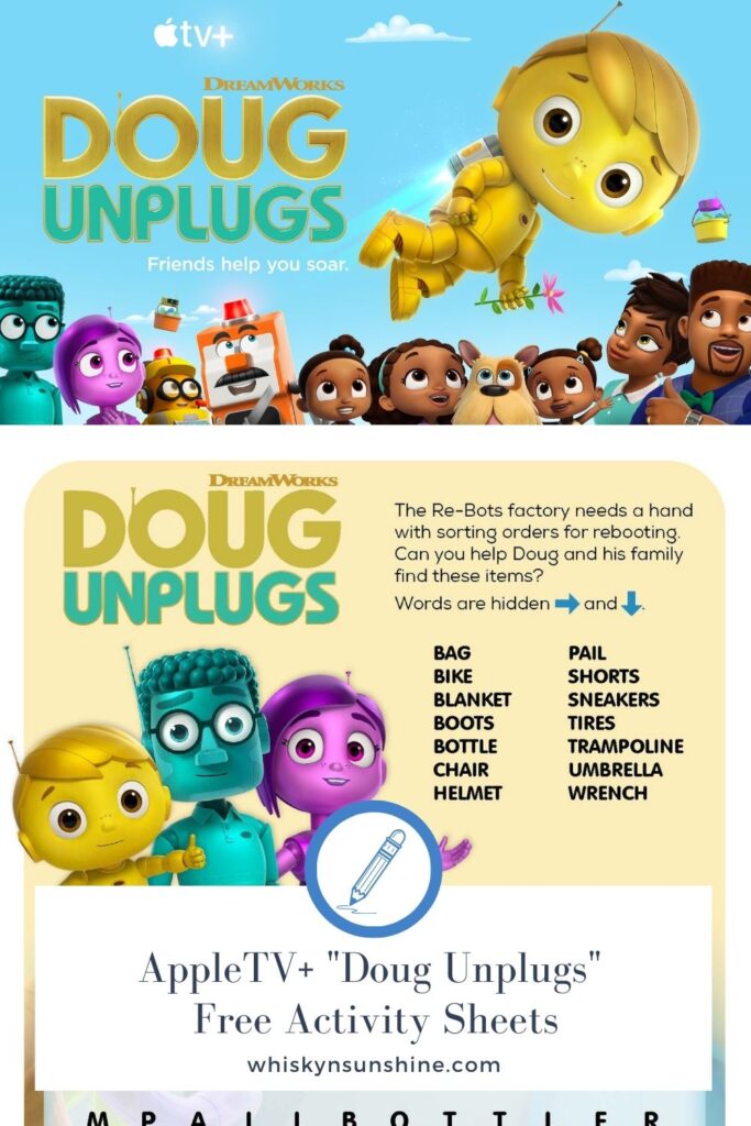 AppleTV+ "Doug Unplugs" Free Activity Sheets
