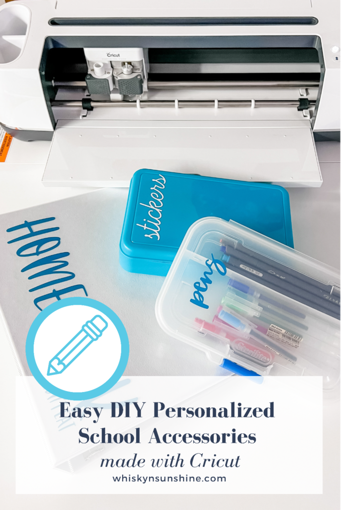 Easy DIY Personalized School Supplies with Cricut