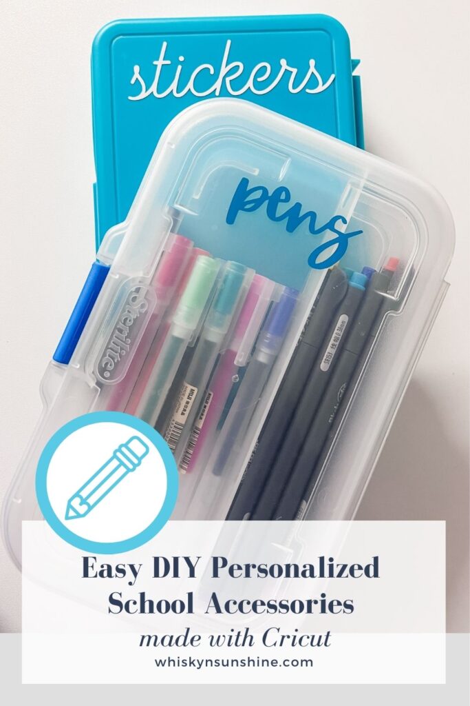 Easy DIY Personalized Pencil Boxes with Cricut