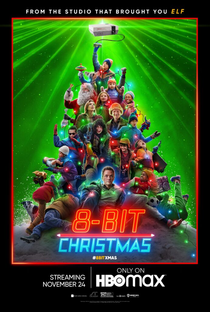 8-bit christmas poster