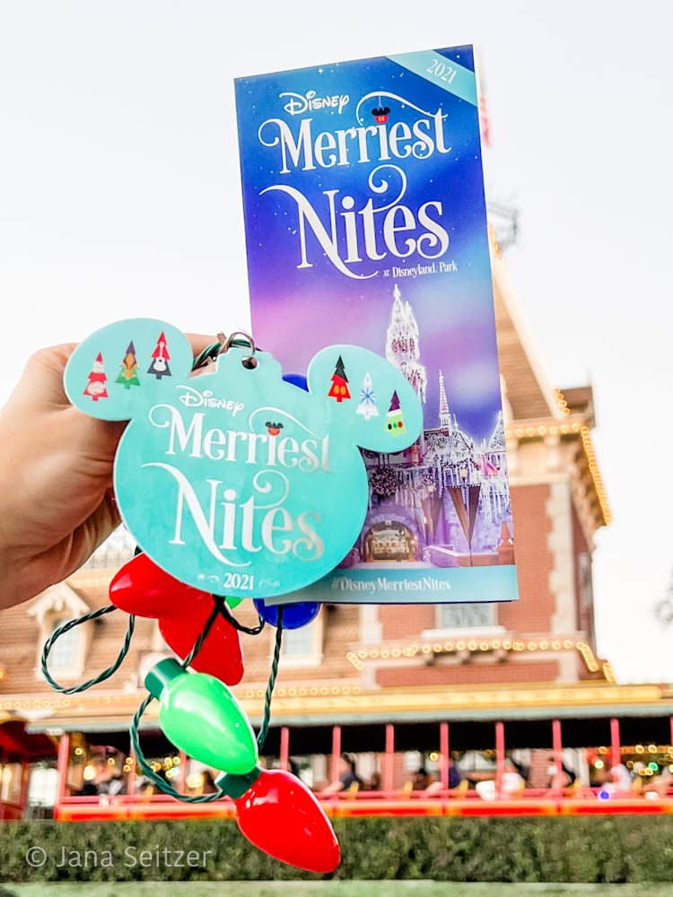 disney merriest nites lanyard