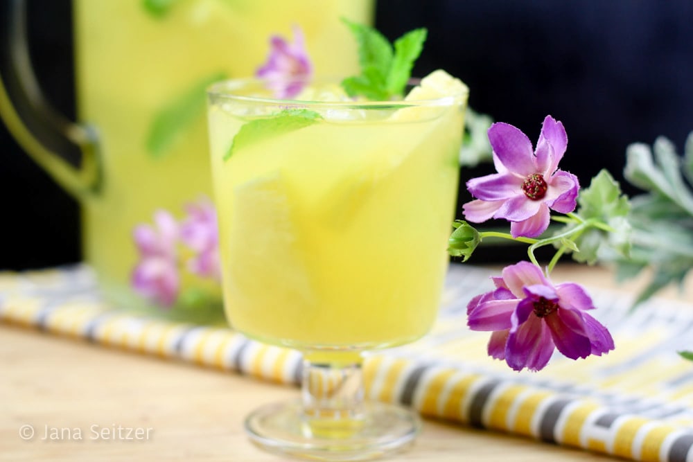 Ta-Lo pineapple and mint lemonade punch