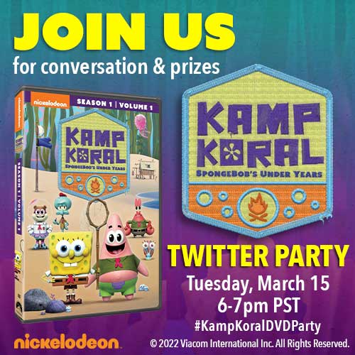 SpongeBob Kamp Koral Giveaway: Twitter Party + Prizes!