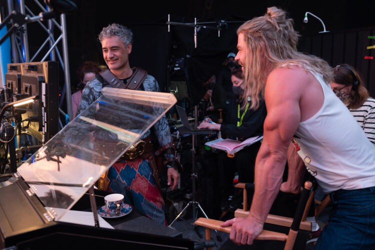 Christ Hemsworth and Taika Waititi