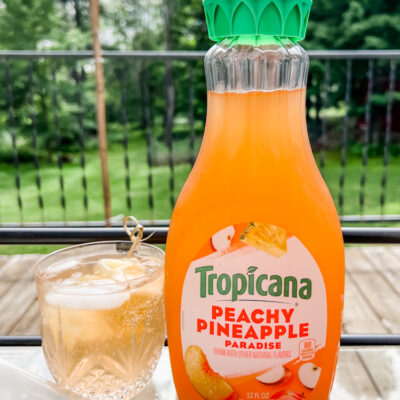 Peach Pineapple Sparkler Cocktail