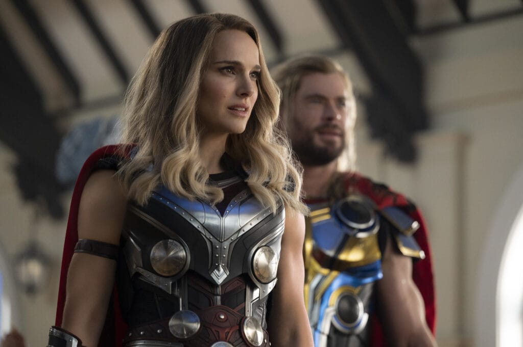 Who are the cosmic beings with cameos in Thor: Love and Thunder