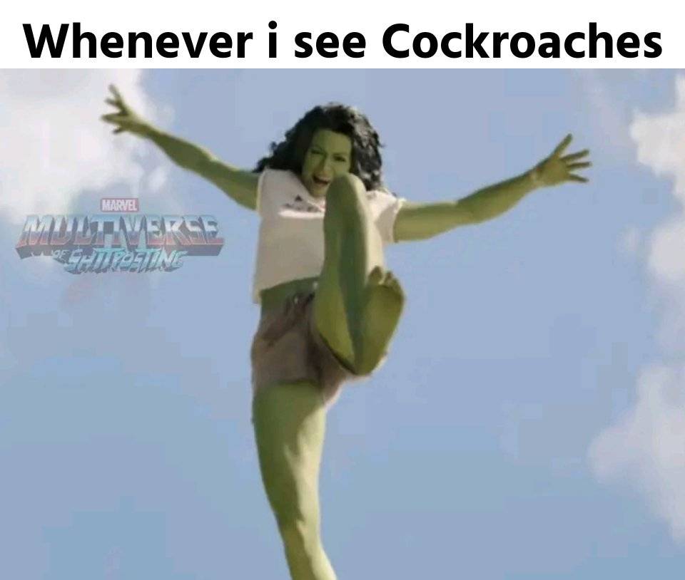 she hulk meme cockroaches