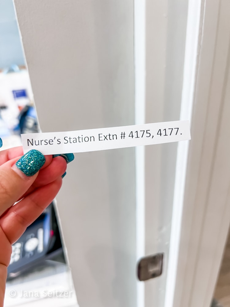 beaches resort nurses station call back