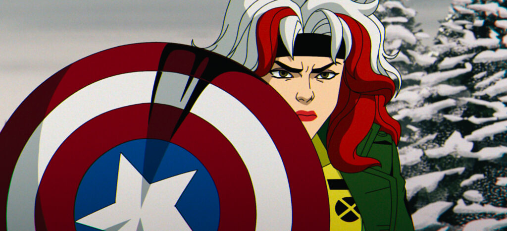 rogue and caps shield X-MEN '97